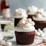 Hot Cocoa Cupcakes with Marshmallow Frosting Recipe
