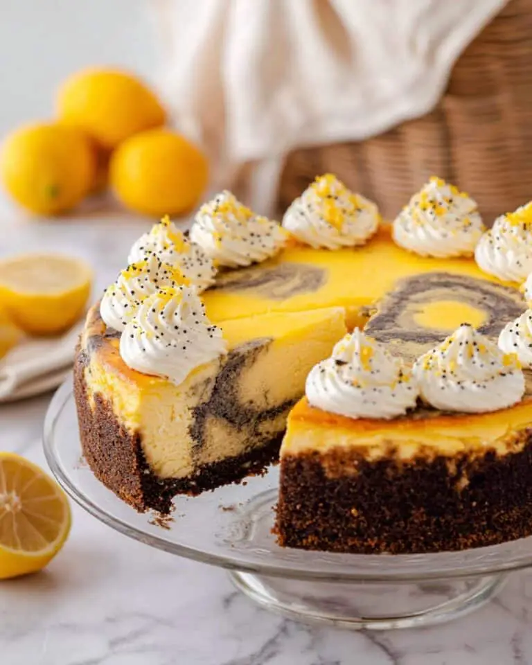 Lemon Poppy Seed Cheesecake Recipe