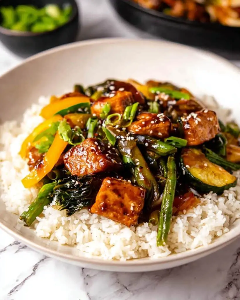 Teriyaki Salmon Stir Fry Recipe