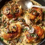 Skillet Chicken with Mushroom Pan Sauce Recipe
