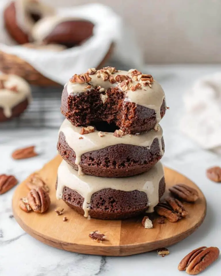 Caramel Pecan Brownie Donuts Recipe