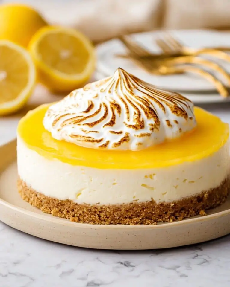 No Bake Lemon Meringue Cheesecake Recipe