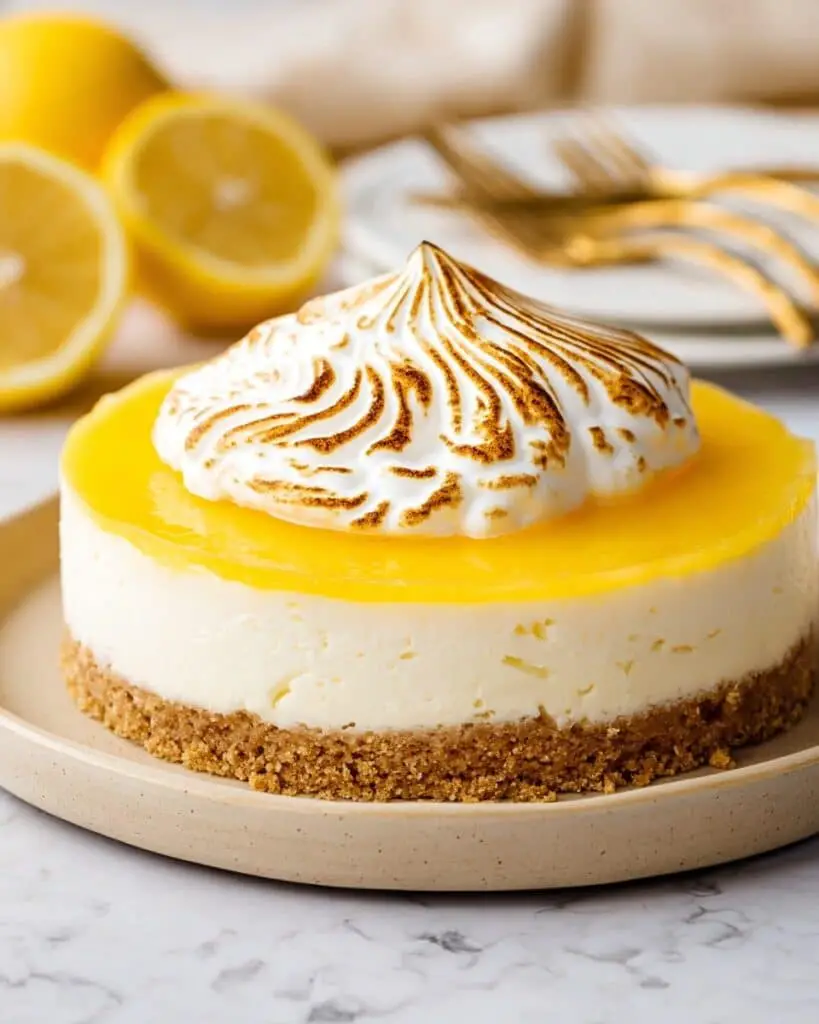 No Bake Lemon Meringue Cheesecake Recipe