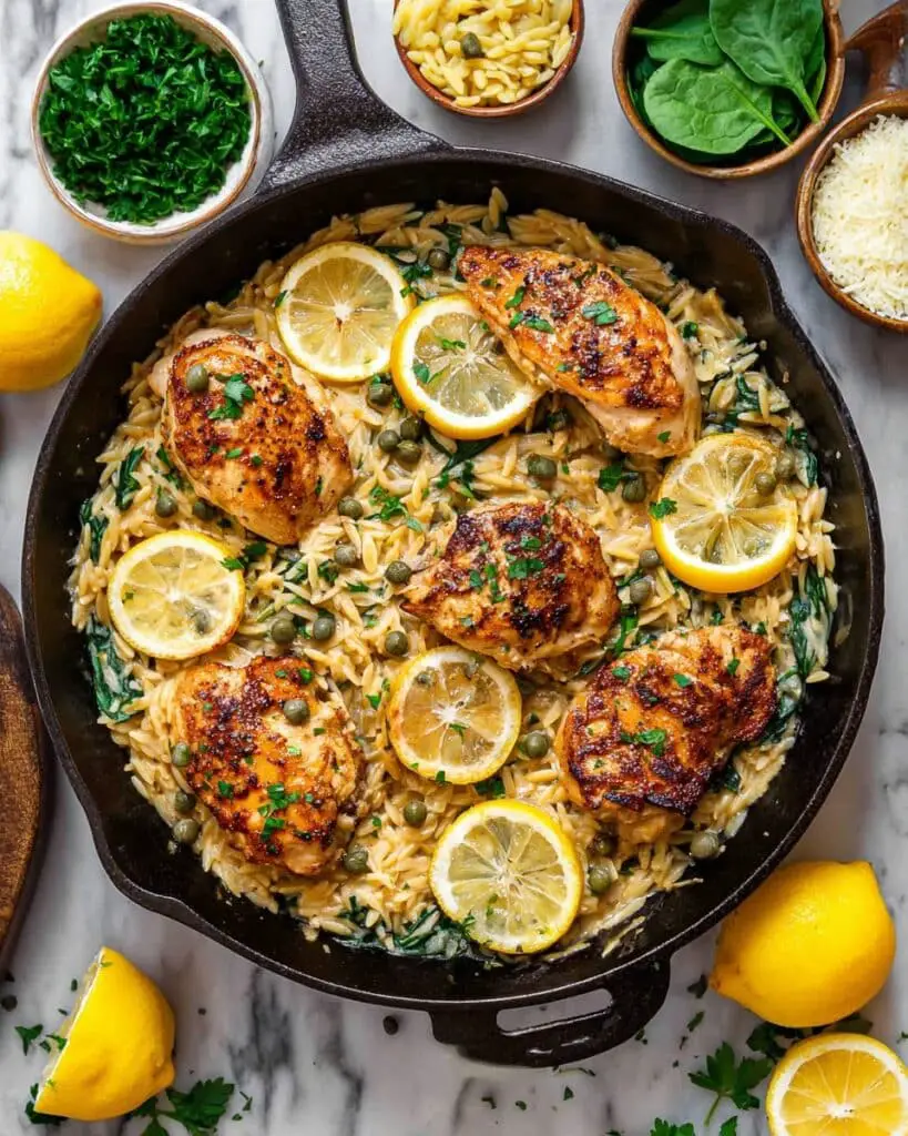 Chicken Piccata Orzo Recipe