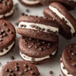 Chocolate Sandwich Cookies with Vanilla Buttercream and Chocolate Chip Coating Recipe