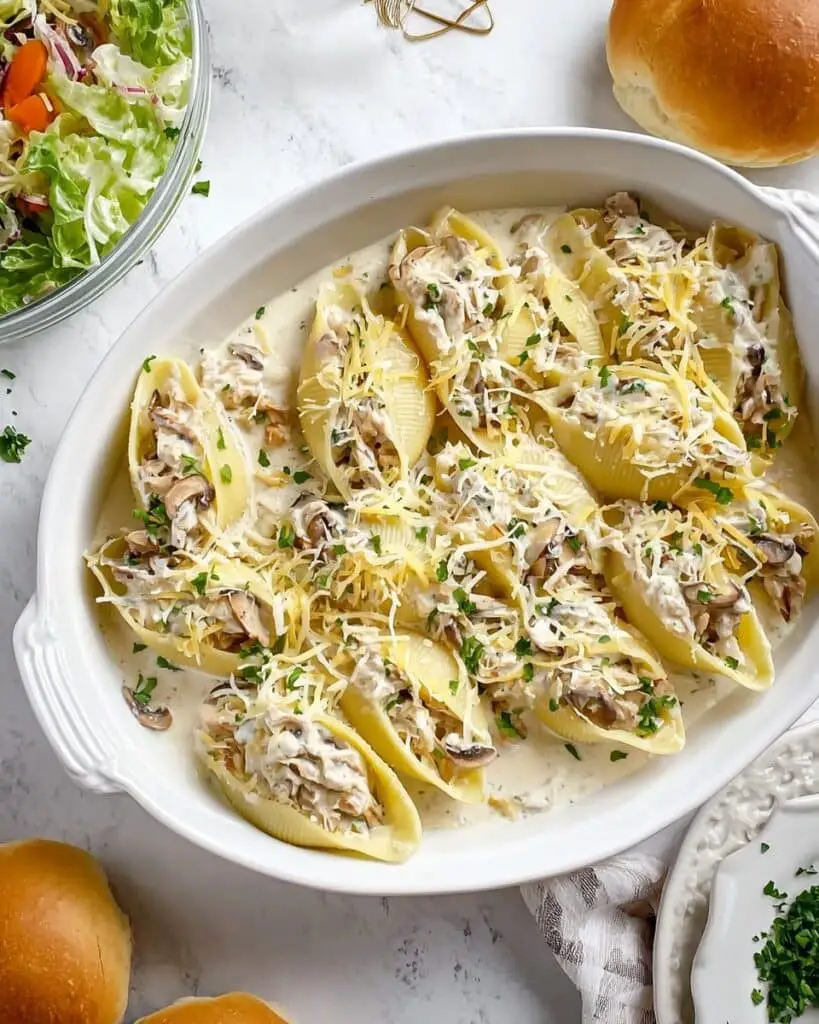 Creamy Seafood Stuffed Shells Recipe