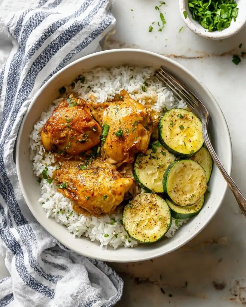 Easy Baked Curry Spiced Chicken Thighs Recipe
