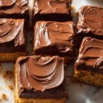 Oat Flour Cake with Chocolate-Yogurt Frosting Recipe