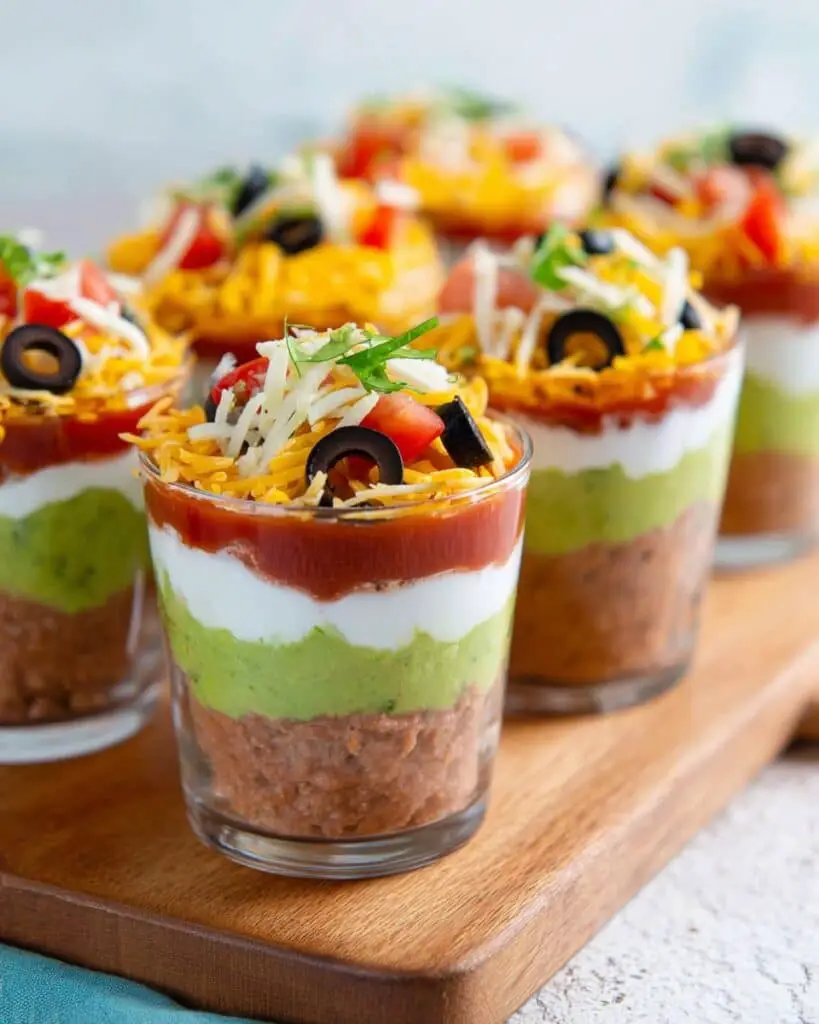 7 Layer Dip Cups Recipe
