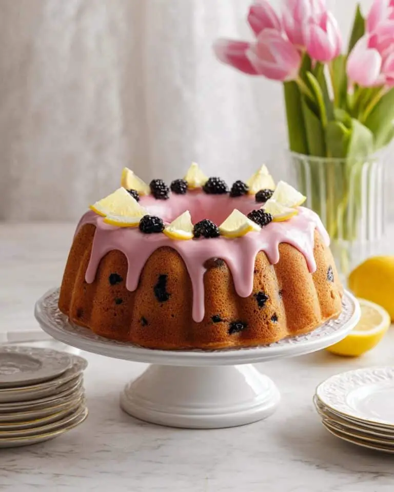 Lemon Blueberry Pound Cake Recipe