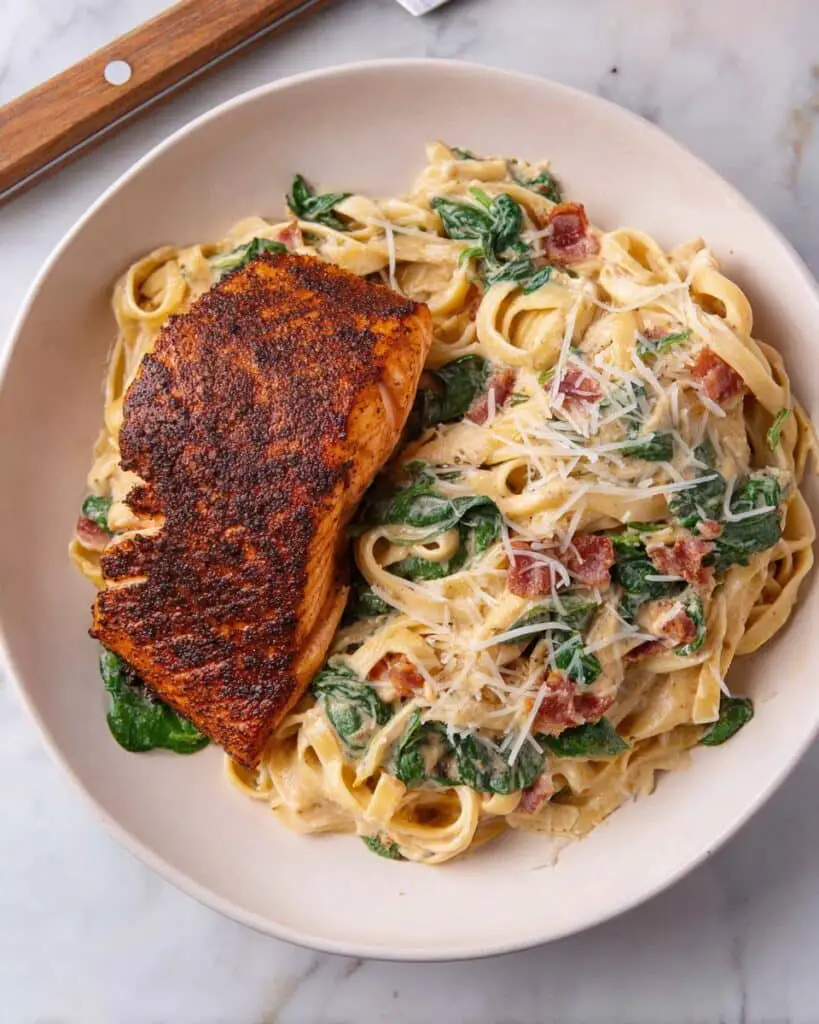 One-Pot Cajun Salmon Pasta Recipe