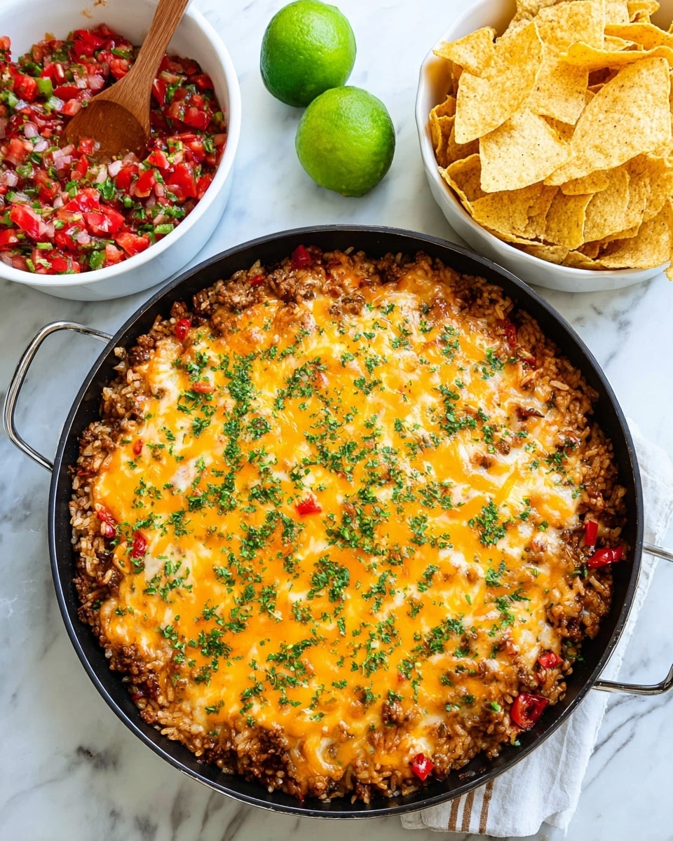 Mexican Beef and Rice Skillet Recipe