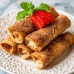Air Fryer Strawberry Cheesecake Chimichangas Recipe