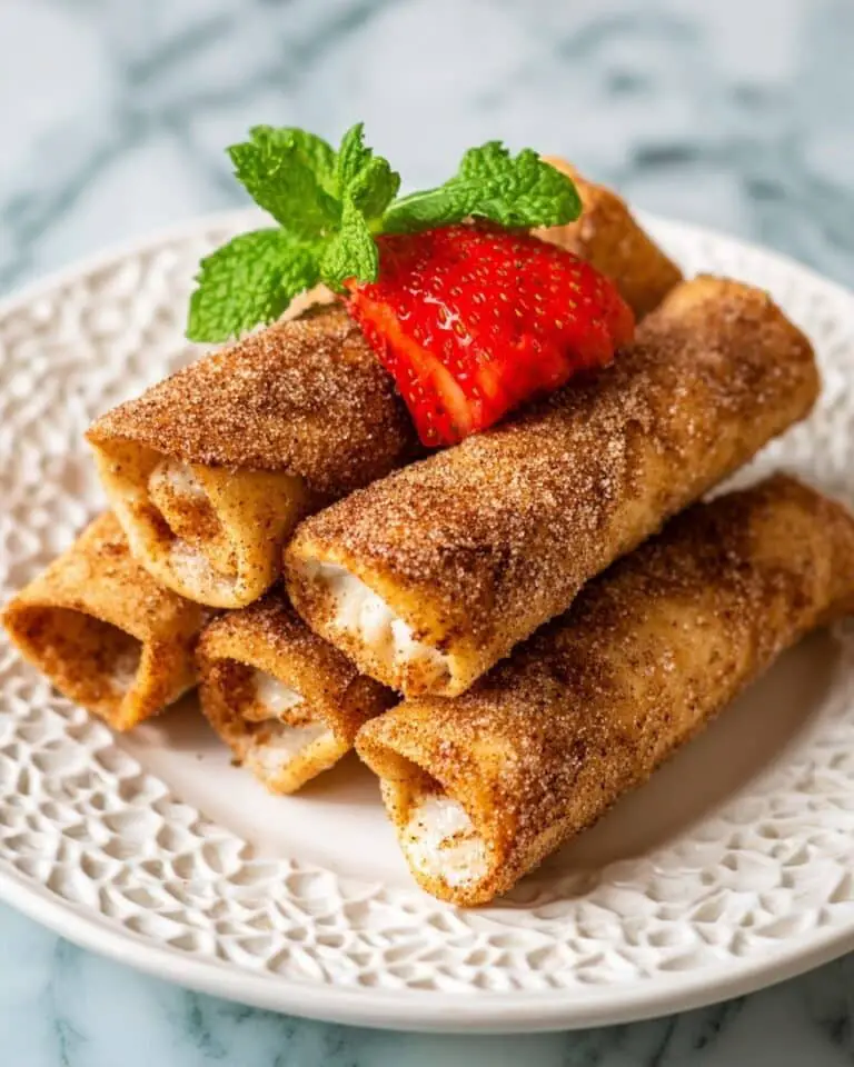 Air Fryer Strawberry Cheesecake Chimichangas Recipe