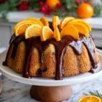 Cranberry Orange Bundt Cake with Chocolate Ganache Recipe