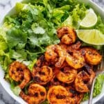 Quick Blackened Shrimp with Lime and Cilantro Recipe