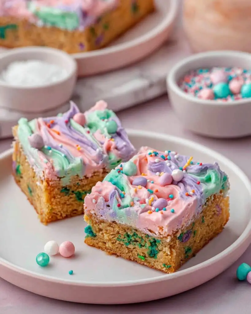 Chewy Funfetti Bars from Scratch (No Cake Mix) Recipe