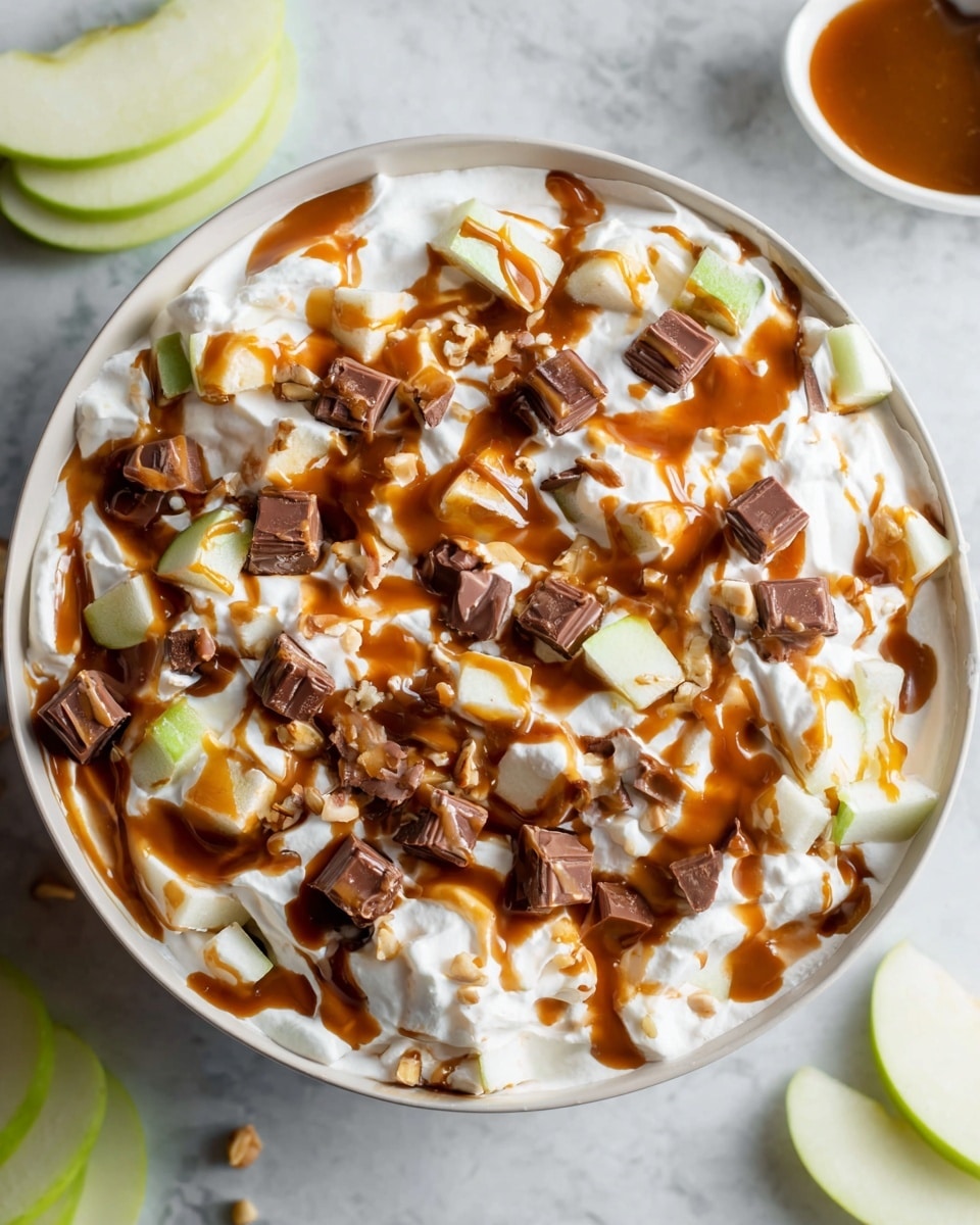 Snickers Apple Caramel Pudding Salad Recipe