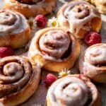 Iced Raspberry Honey Sweet Rolls Recipe