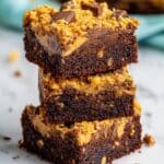 Thick & Chewy Butterfinger Brownies Recipe