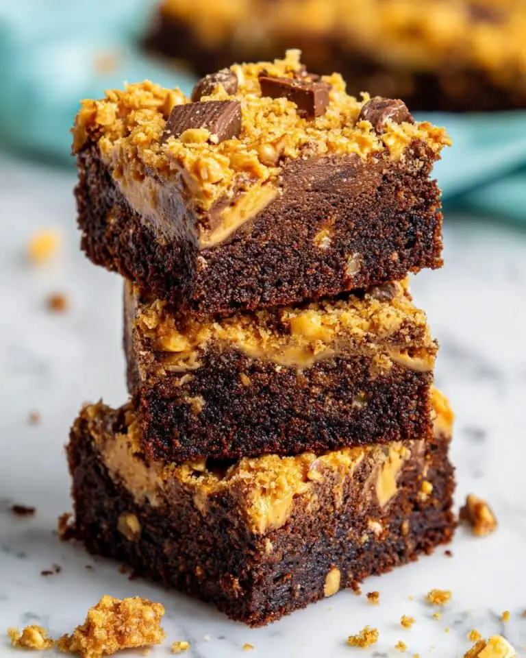 Thick & Chewy Butterfinger Brownies Recipe