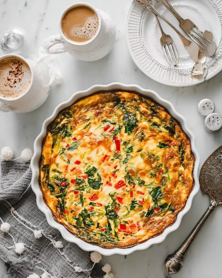 Crustless Cottage Cheese Quiche Recipe