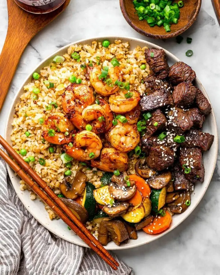 Steak and Shrimp Hibachi Bowls with Yum Yum Sauce Recipe