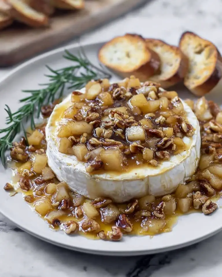 Baked Brie with Spiced Pears Recipe