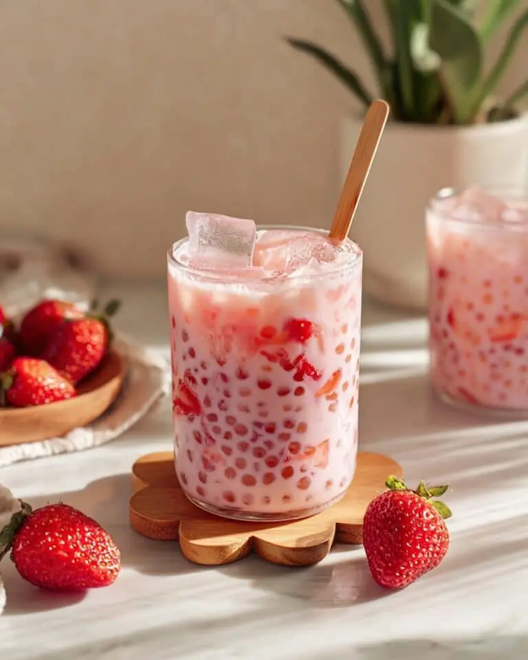 Strawberry Sago Pudding Recipe