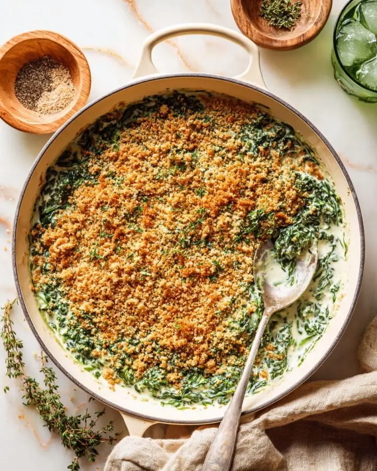 Easiest Creamed Spinach with Gruyère Recipe