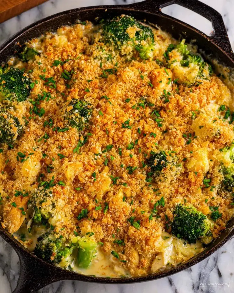 Cheesy Chicken Broccoli and Rice Casserole Recipe