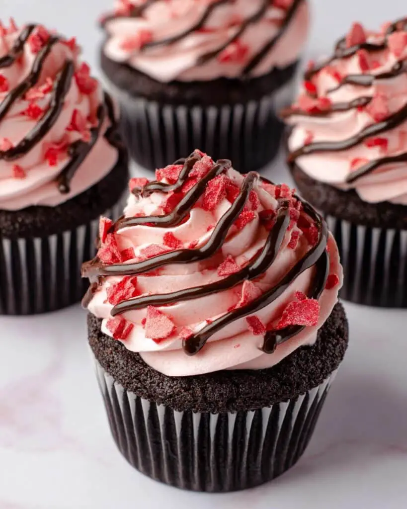 Chocolate Strawberry Cupcakes Recipe
