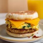 High-Protein Maple Sausage Breakfast Sandwiches Recipe
