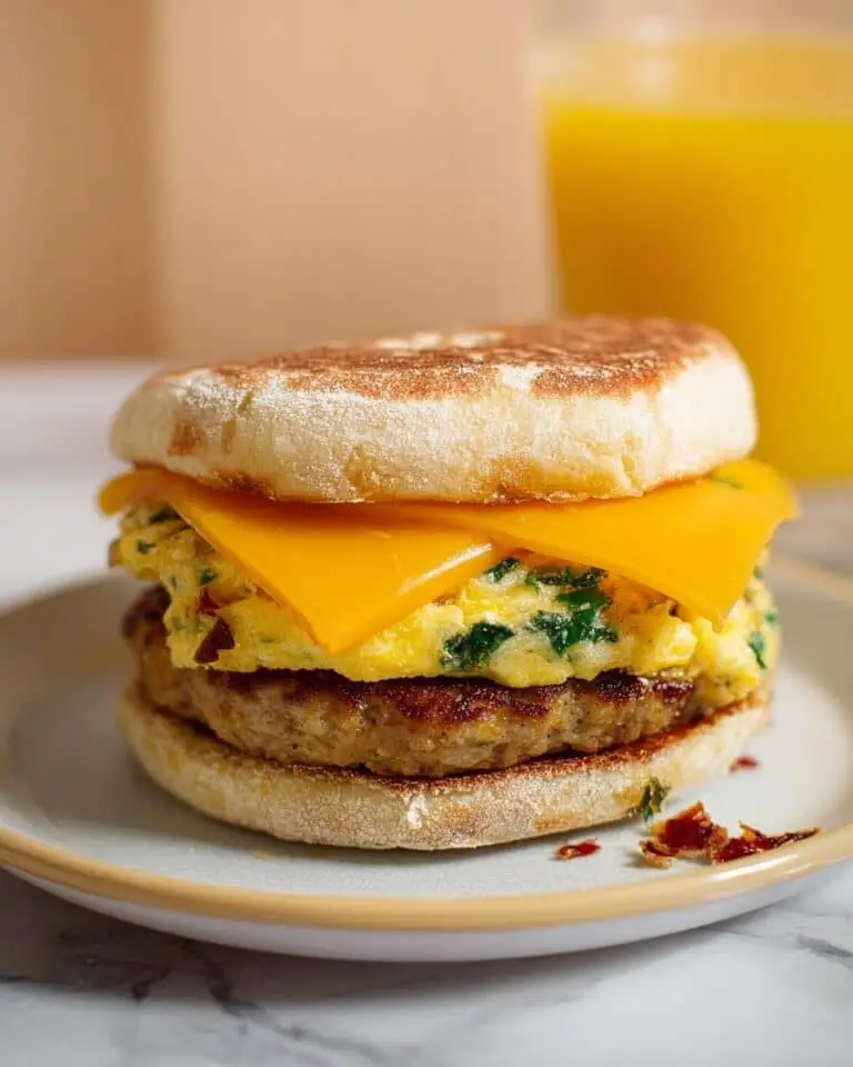 High-Protein Maple Sausage Breakfast Sandwiches Recipe