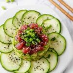 Fresh Tuna Tartare with Avocado and Sesame Seeds Recipe