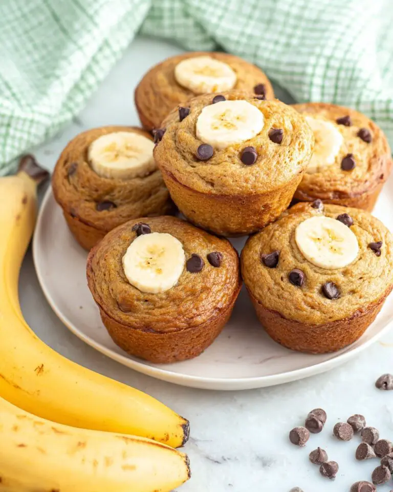 Banana Muffins with Almond Flour and Chocolate Chips Recipe