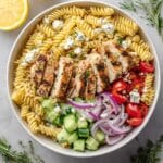 Grilled Chicken Chickpea Pasta Salad Recipe
