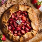 Strawberry Rhubarb Fruit Galette Recipe