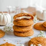 Stuffed Pumpkin Snickerdoodle Cookies Recipe