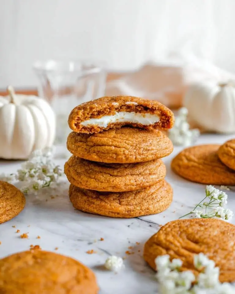 Stuffed Pumpkin Snickerdoodle Cookies Recipe