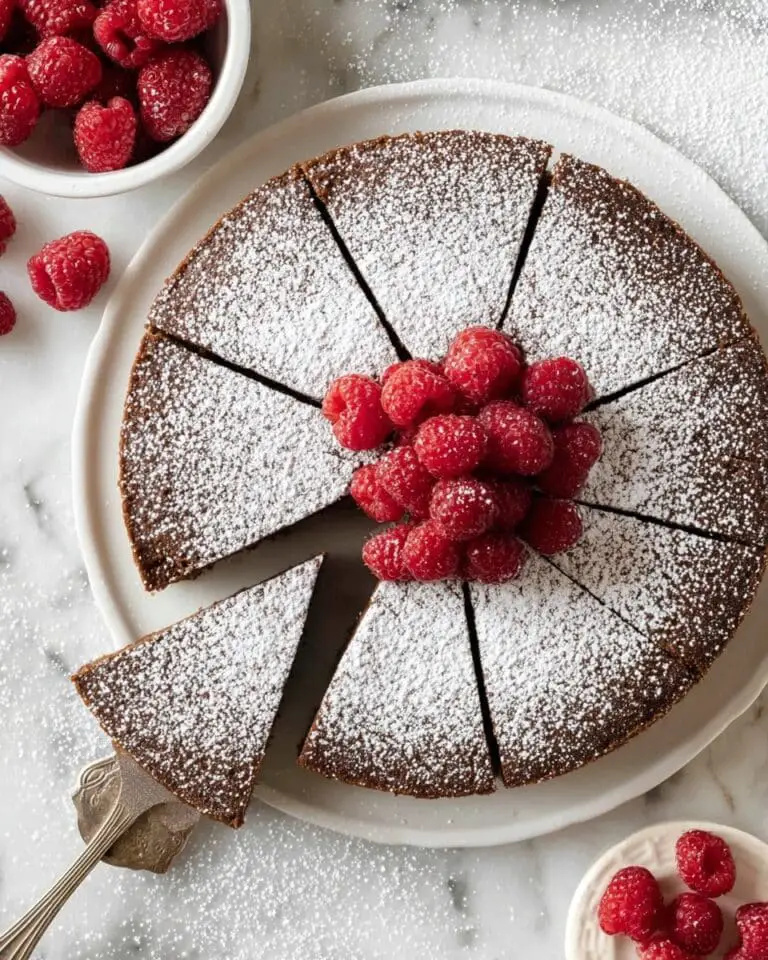 Flourless Walnut Cake with Honey Whipped Cream and Fresh Berries Recipe