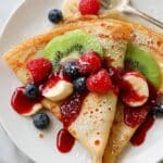Healthy Oat Flour Crepes Recipe