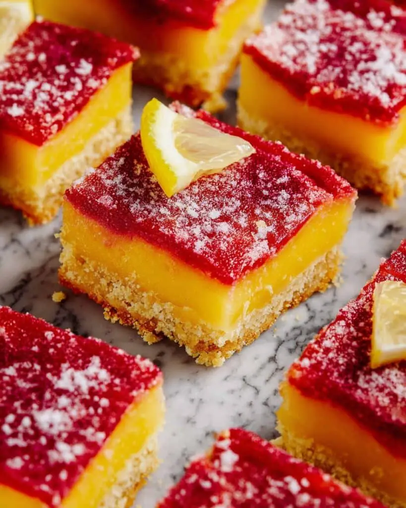 Swirled Raspberry Lemon Bars Recipe