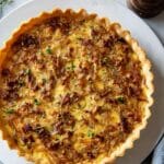 Caramelized Onion and Bacon Tart with Fresh Herbs Recipe