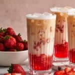 Strawberry Peanut Butter Iced Latte Recipe