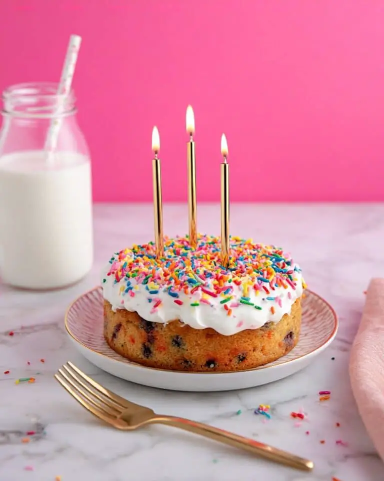 Mini Funfetti Cake for One Recipe