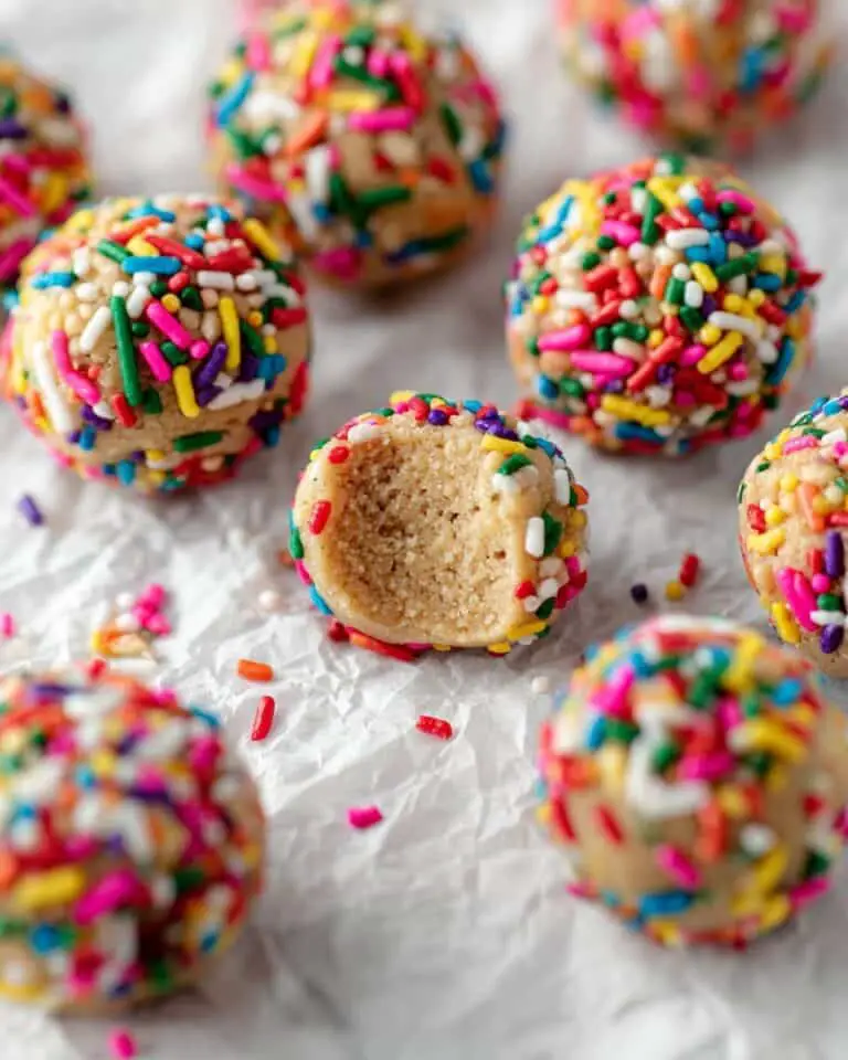 Cake Batter Protein Balls Recipe