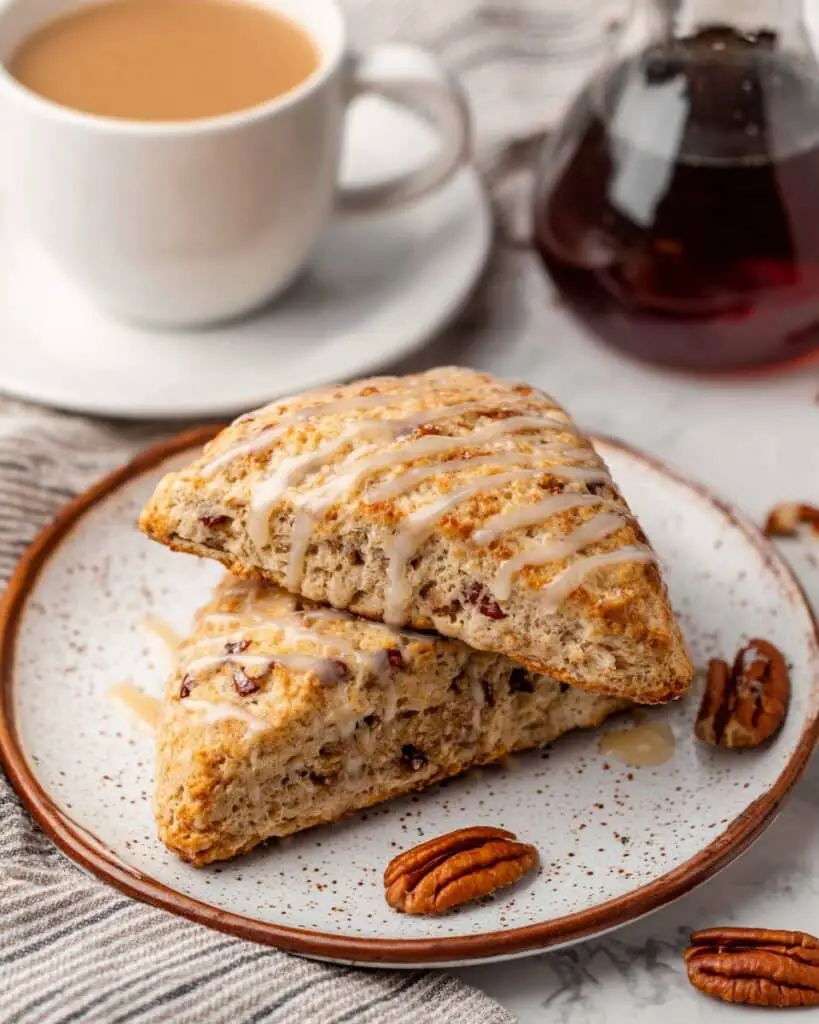 Maple Pecan Scones with Maple Glaze Recipe