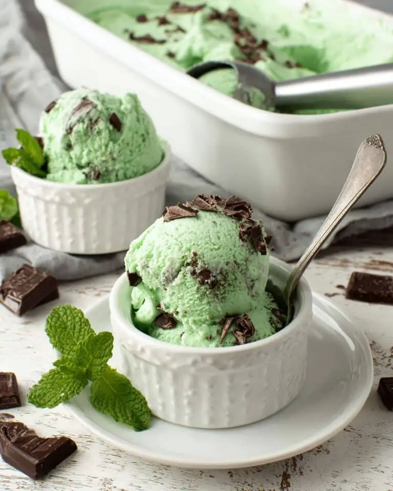 Easy Mint Chocolate Chip Cottage Cheese Ice Cream Recipe