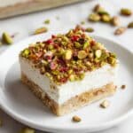 Toasted Bread Cream Dessert with Orange Blossom and Pistachios Recipe